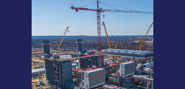 natural gas plant being built